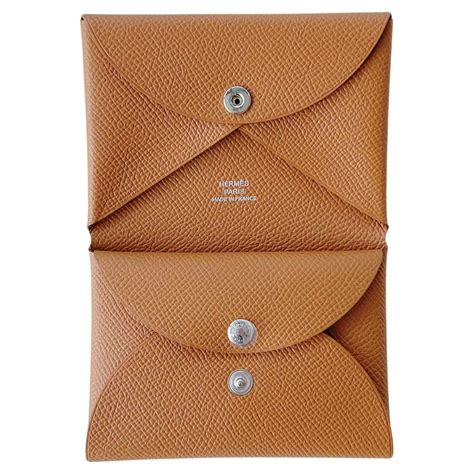 hermes calvi duo card holder|Hermes h sellier card holder.